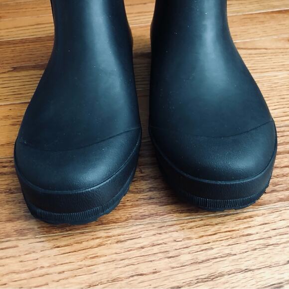 Madewell RARE The Zip-Up Lugsole Black Rain Boot Women’s Size 8 NWT - Picture 6 of 13